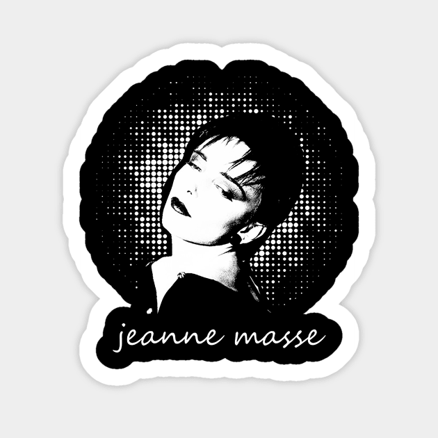 Jeanne mass black Sticker by Robettino900